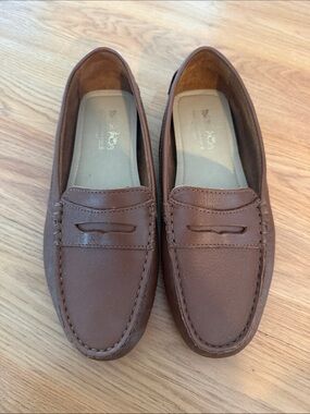 Coach Brown Leather Driving Moccasins